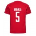 Danmark Joakim Maehle #5 Hjemmedrakt VM 2022 Korte ermer